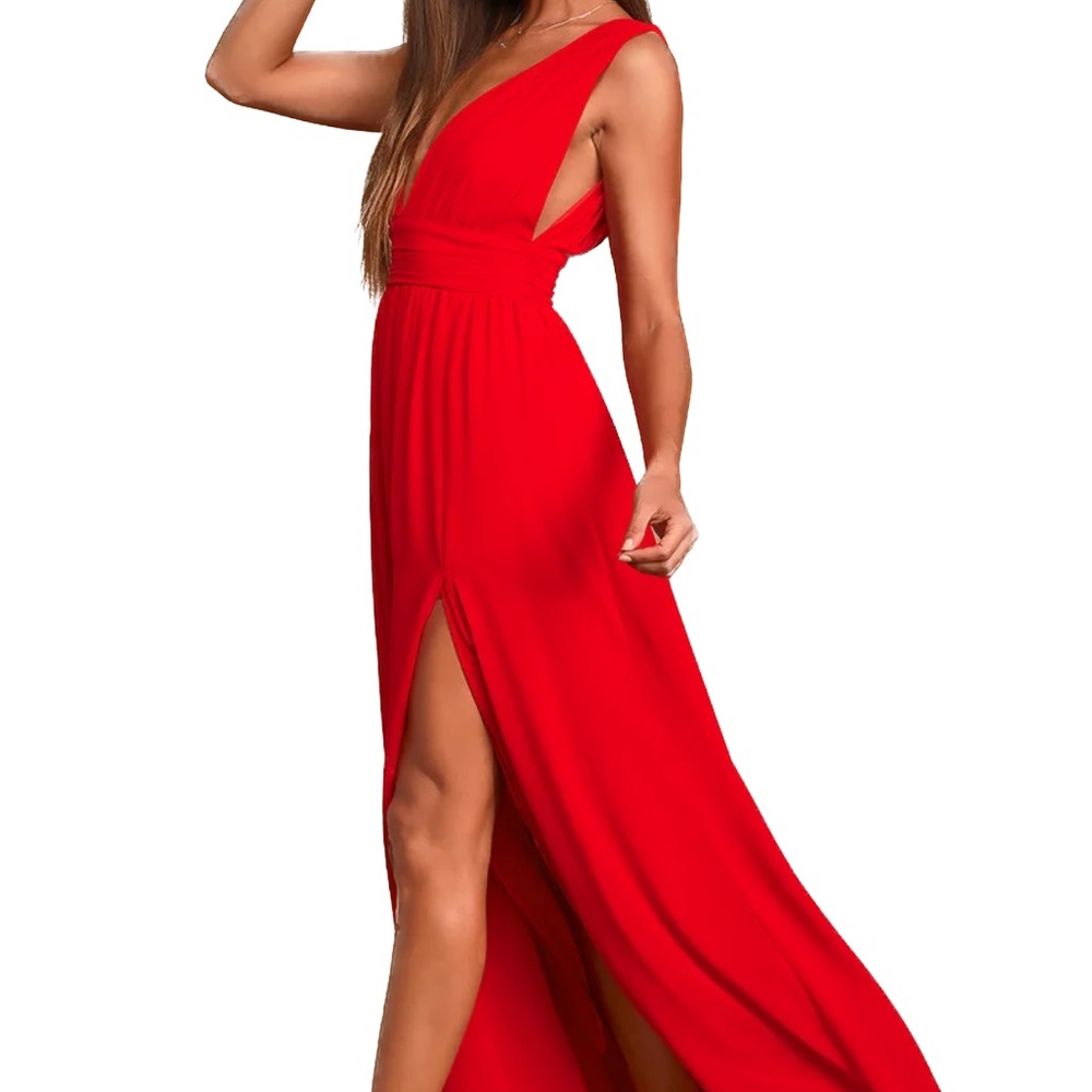 Lulu’s Red Maxi Dress